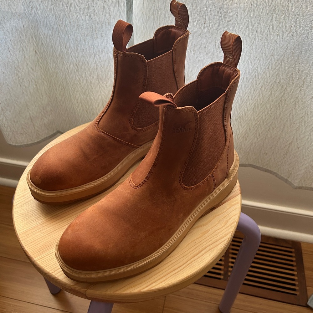 Brown Waterproof Sorel Chelsea Boots